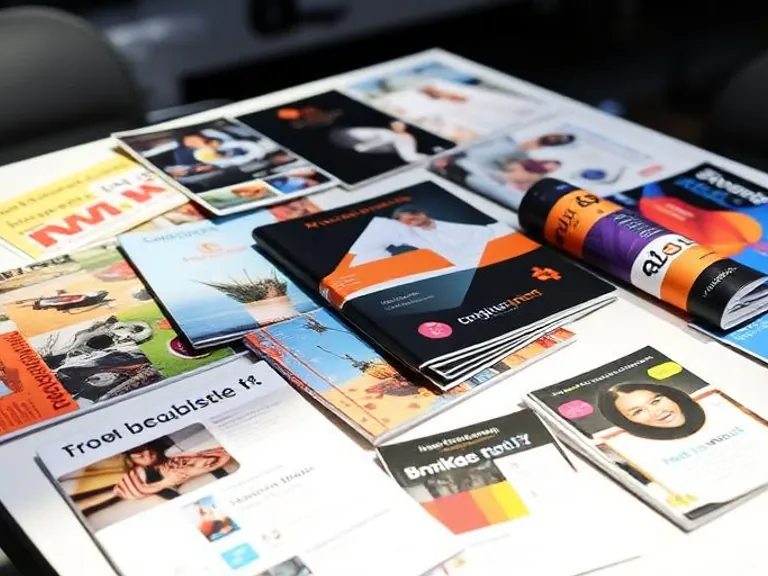 Marketing materials printing examples